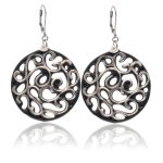 Aero Black&Platinum Earrings