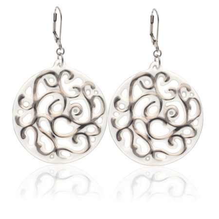 Aero White&Platinum Earrings