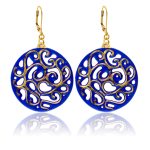 Aero Royal Blue&Gold Earrings