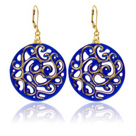 Aero Royal Blue&Gold Earrings