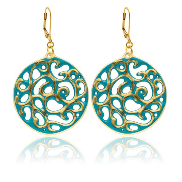 Aero Mint Green&Gold Earrings