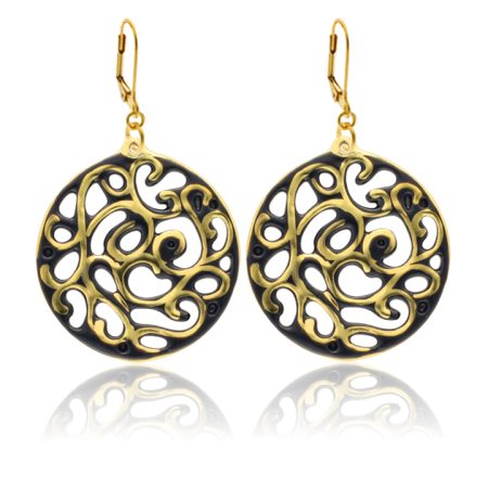 Aero Black&Gold Earrings