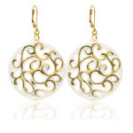 Aero White&Gold Earrings