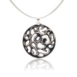 Aero Black&Platinum Pendant (40 mm)