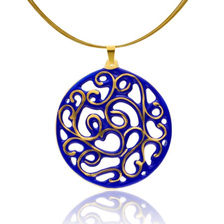 Aero Royal Blue&Gold Pendant (60 mm)