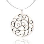 Aero White&Platinum Pendant (60 mm)