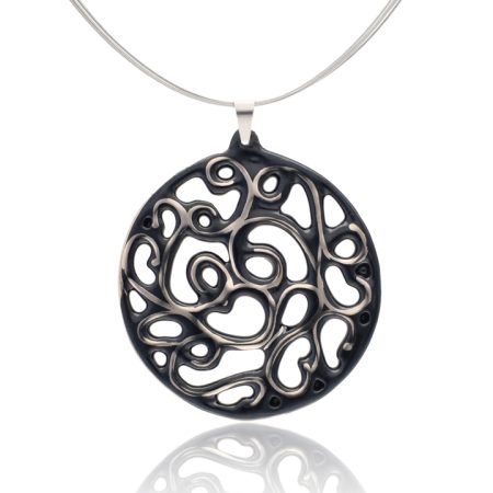 Aero Black&Platinum Pendant (60 mm)