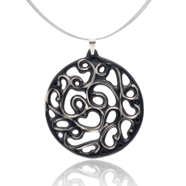 Aero Black&Platinum Pendant (60 mm)