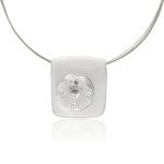 Myosotis Fine Porcelain Platinum Pendant