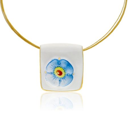 Myosotis Fine Porcelain Pendant