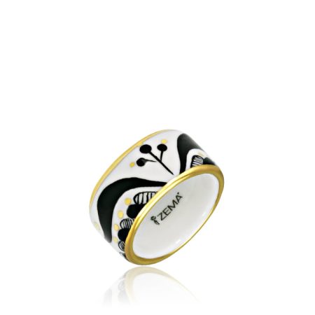 Sárközi White&Black Ring