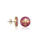 Baroque Pur-Pur  Earrings