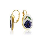 Paloc Purple Leverback Earrings