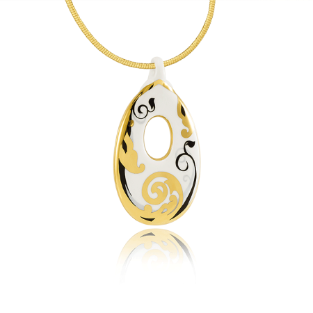 Luxury Baroque Black&Gold Pendant