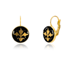 Baroque Black&Gold Earrings
