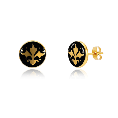 Baroque Black&Gold Earrings