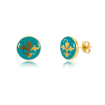 Baroque Mint-green  Earrings