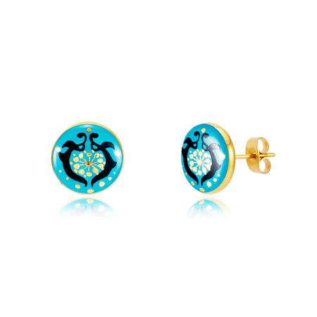 Infinity Mint-green Earrings