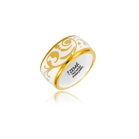 Baroque White&Gold  Ring