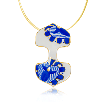 Sárközi Blue Double Pendant
