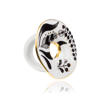 Sárközi White&Black Ring Large
