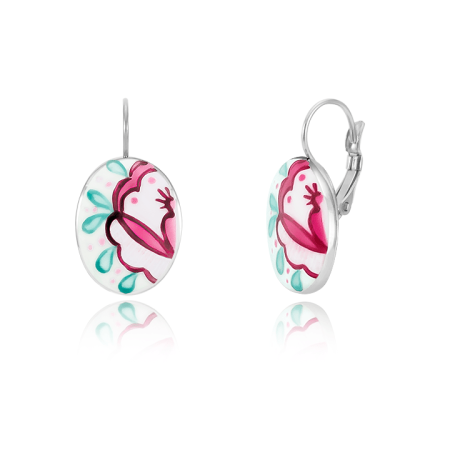 Paloc Pink Leverback Earrings