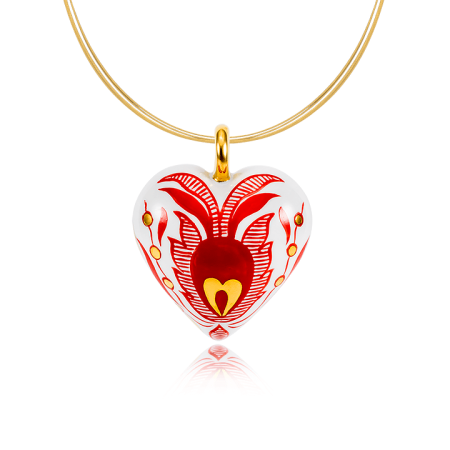 Sárközi Red Heart Pendant