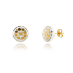 White Dotted Earrings
