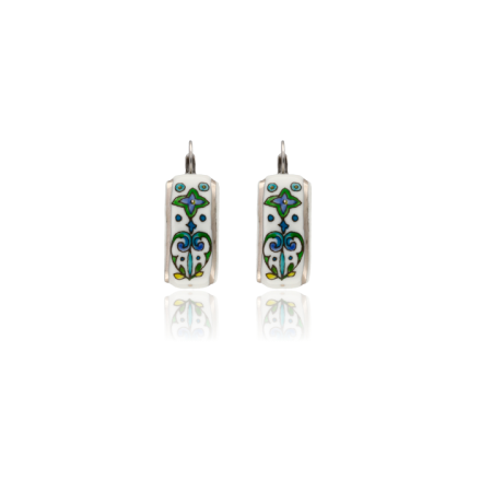 Blue Empire Earrings (Small)