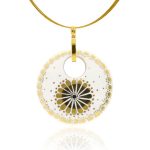 White Dotted Pendant