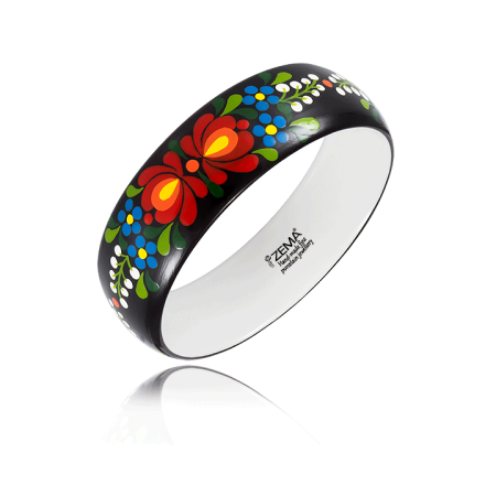 Black Matyo Wide Bracelet