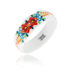 White Matyo Wide Bracelet