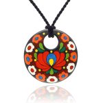 Black Matyo Peony Pendant