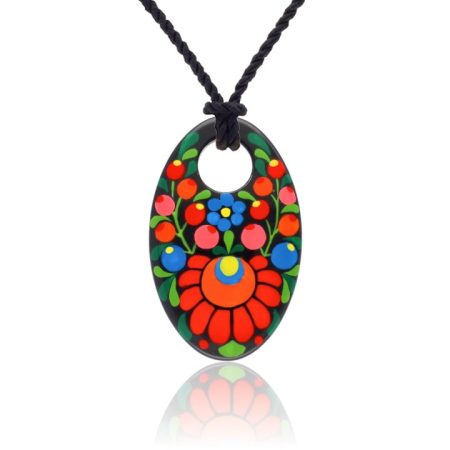 Black Matyo Rosehip Pendant